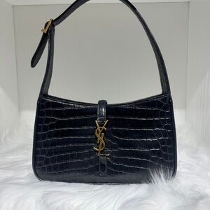Ysl le 5 a 7 hobo croc bag